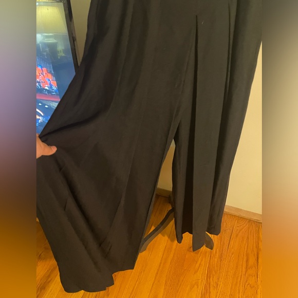 Spiegel Wool Blend Pleated Super Wide Leg Pants. - Picture 2 of 8